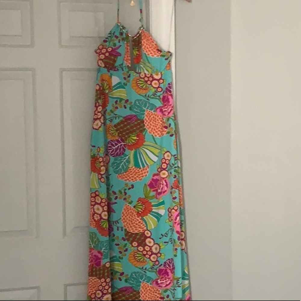 Trina Turk Halter Maxi Dress